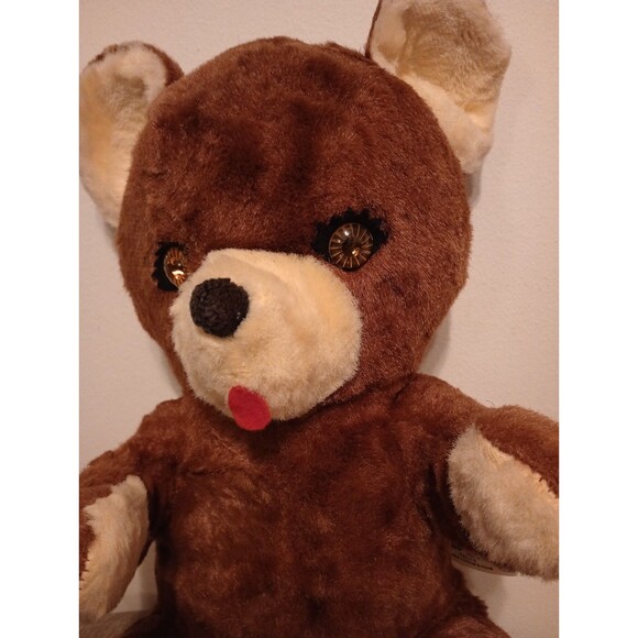 Knickerbocker Teddy Kuddles Wind Up Lullaby Music Plush Bear 18"  1950s-70s? - Picture 4 of 12